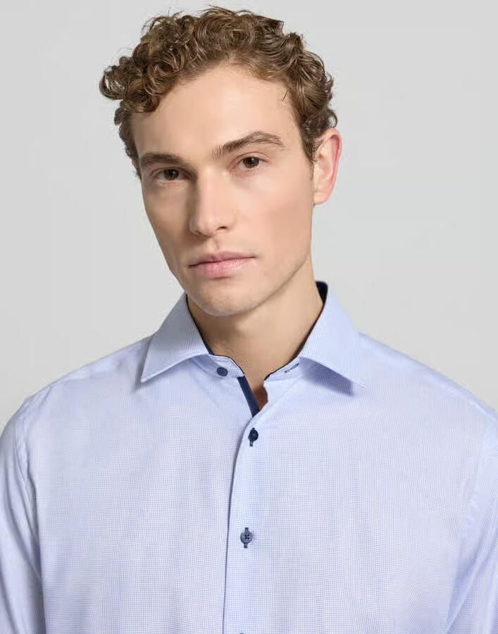 Eterna Overhemd met lange mouwen MODERN FIT NON IRON (strijkvrij)