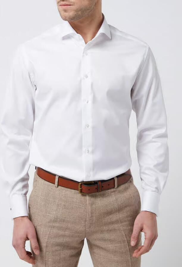 Eterna Overhemd met lange mouwen MODERN FIT NON IRON (strijkvrij)