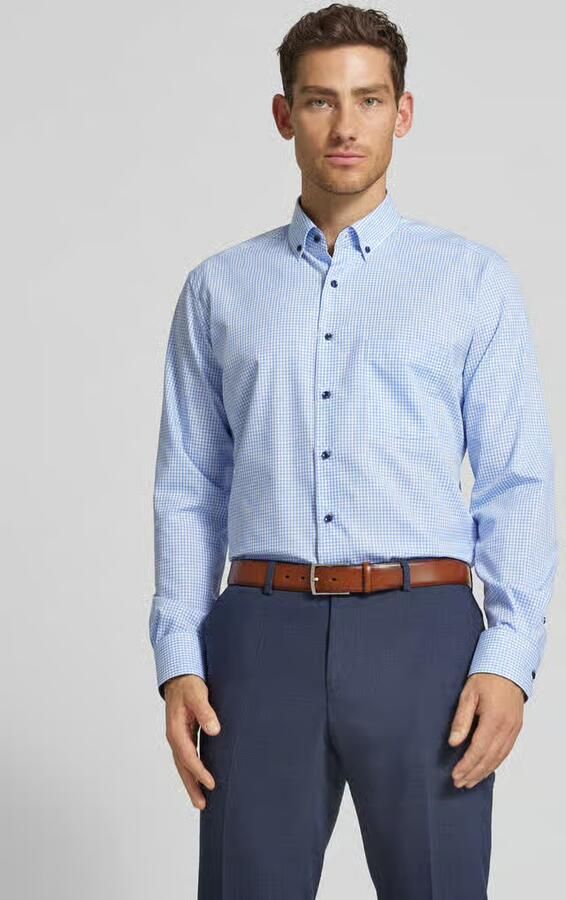 Eterna Overhemd met lange mouwen MODERN FIT NON IRON (strijkvrij) - Foto 7