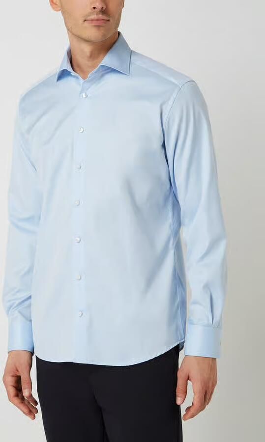 Eterna Overhemd met lange mouwen MODERN FIT NON IRON (strijkvrij)