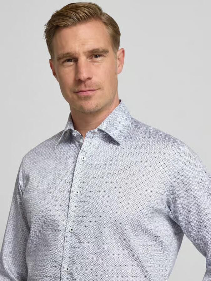 Eterna Regular fit zakelijk overhemd van katoen met kentkraag - Foto 2