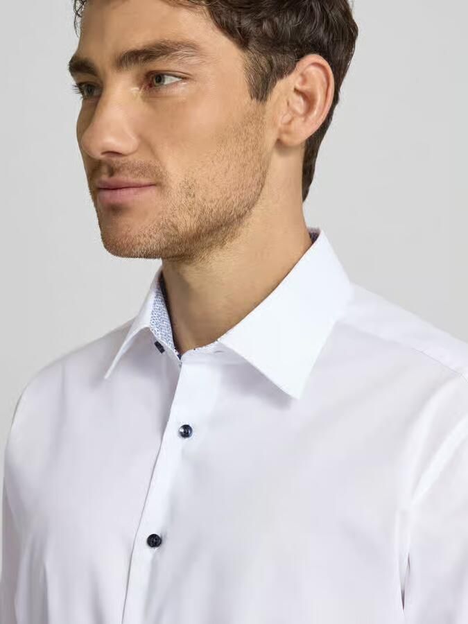 Eterna Regular fit zakelijk overhemd van katoen met kentkraag - Foto 2