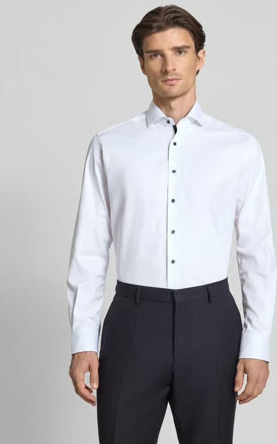Eterna Overhemd met lange mouwen MODERN FIT NON IRON (strijkvrij) - Foto 5