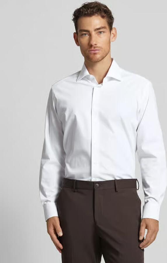 Eterna Overhemd met lange mouwen MODERN FIT NON IRON (strijkvrij) - Foto 2