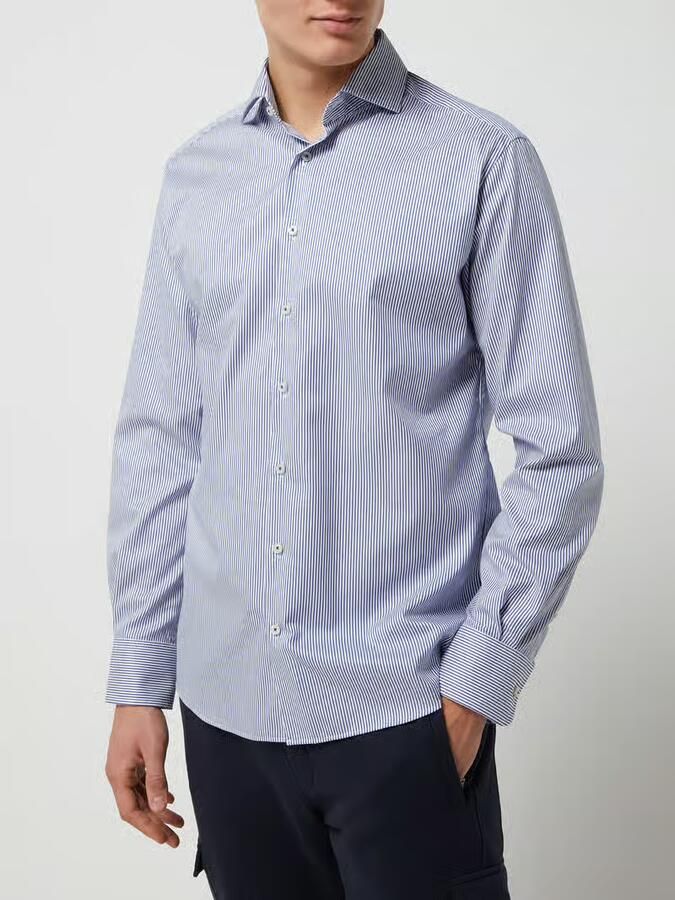 Eterna Overhemd met lange mouwen MODERN FIT NON IRON (strijkvrij)