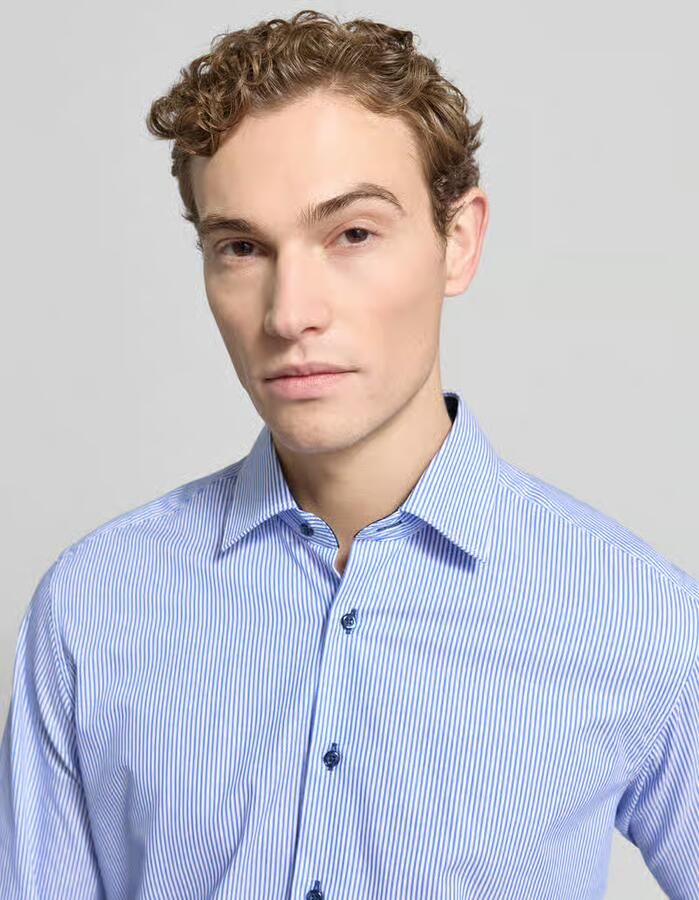 Eterna Overhemd met lange mouwen MODERN FIT NON IRON (strijkvrij) - Foto 2