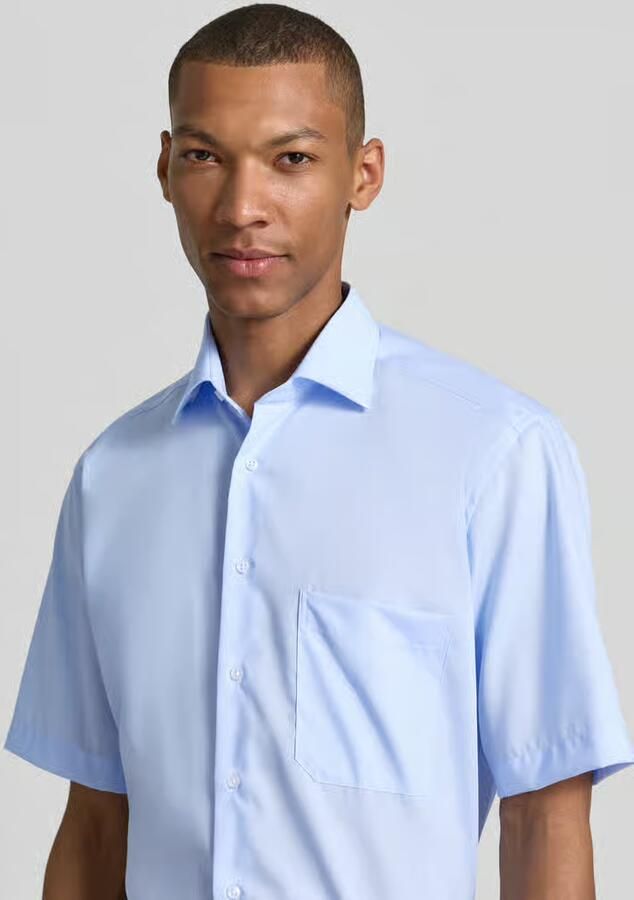 ETERNA COMFORT FIT Comfort fit zakelijk overhemd in effen design