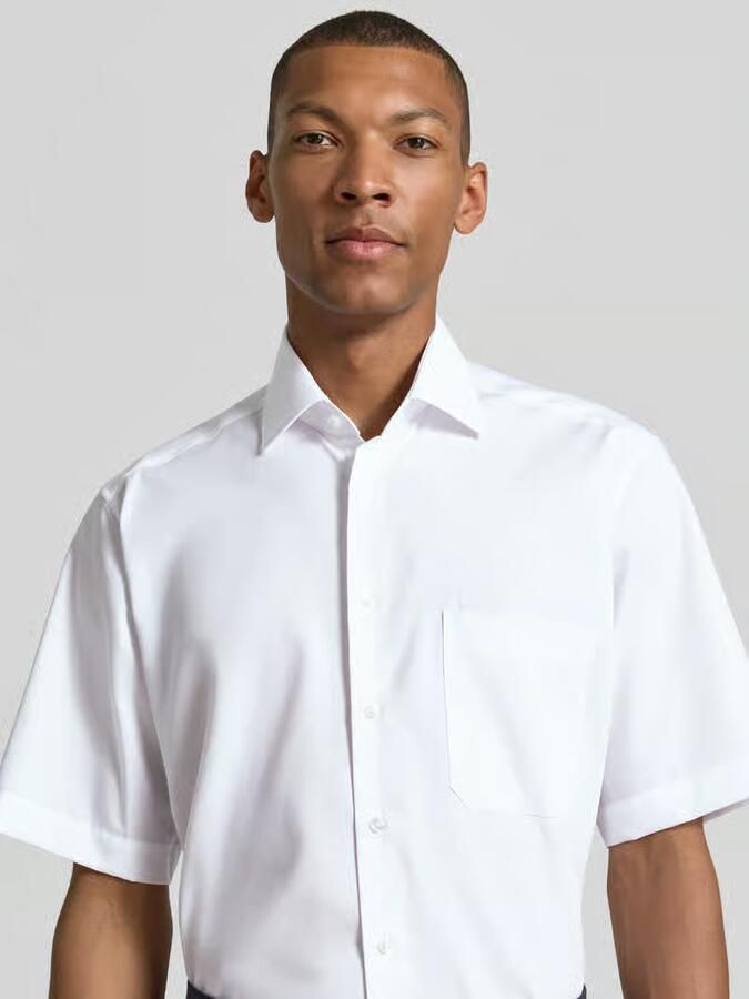 Eterna Overhemd met korte mouwen Comfort fit NON IRON (strijkvrij) - Foto 2