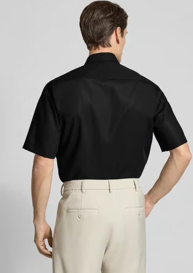 Eterna Overhemd met korte mouwen Comfort fit NON IRON (strijkvrij)