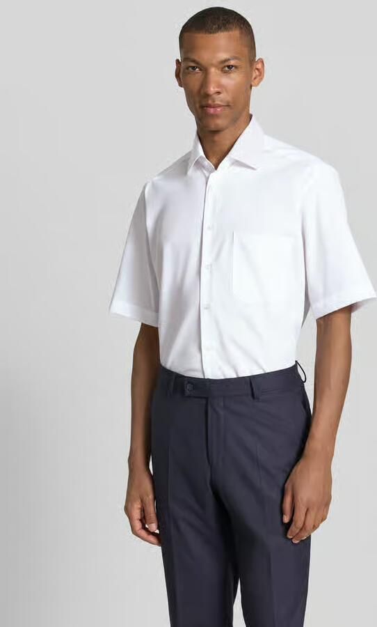 Eterna Overhemd met korte mouwen Comfort fit NON IRON (strijkvrij) - Foto 9
