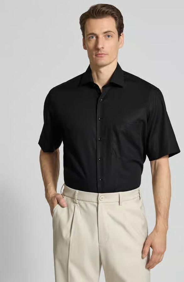 Eterna Overhemd met korte mouwen Comfort fit NON IRON (strijkvrij) - Foto 8