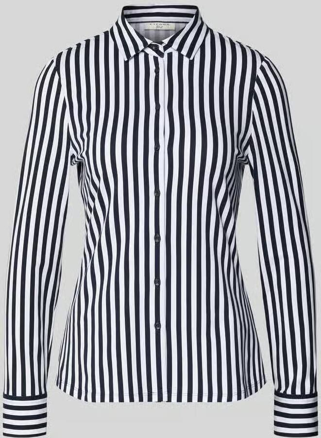 Eterna Slim fit blouse met knoopsluiting
