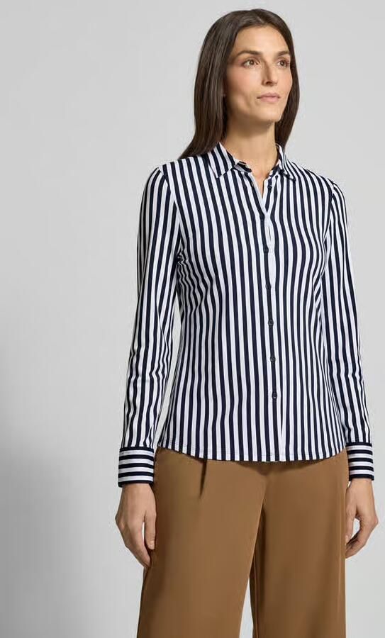 Eterna slim fit blouse met knoopsluiting - Foto 3