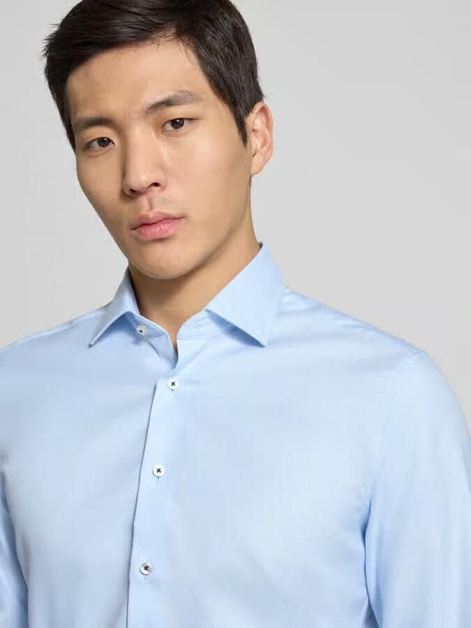 Eterna Slim Fit business-overhemd met Kentkraag