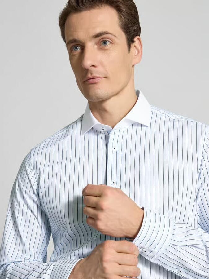 Eterna Slim Fit business-overhemd met Kentkraag