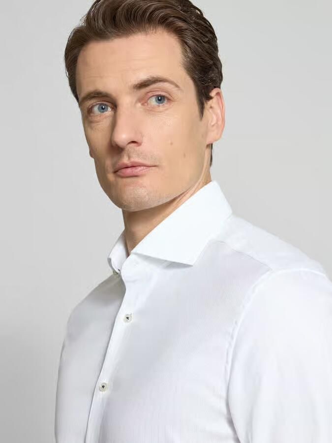 Eterna Slim Fit business-overhemd met Kentkraag