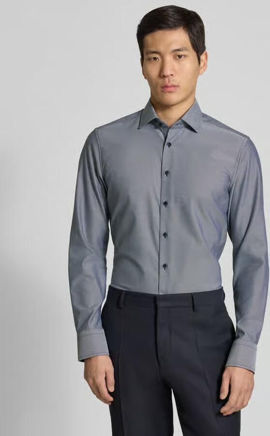 Eterna Slim Fit business-overhemd met Kentkraag - Foto 4