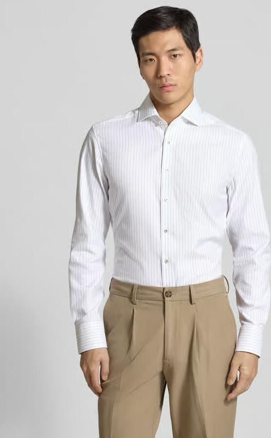 Eterna Slim Fit business-overhemd met Kentkraag - Foto 4