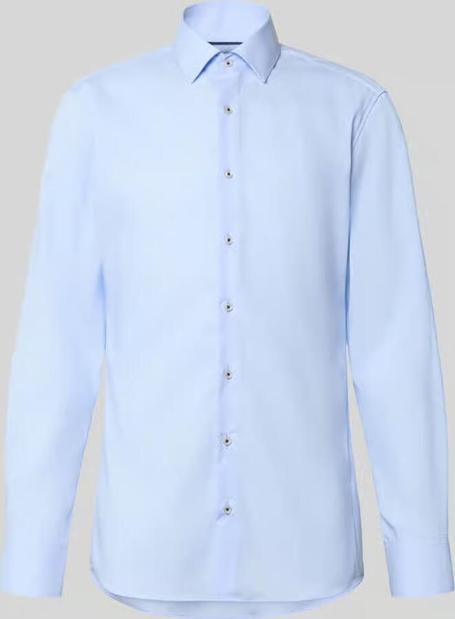 Eterna slim fit business overhemd van lyocellmix met kentkraag - Foto 2