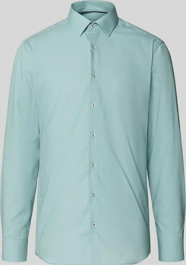 Eterna slim fit business overhemd van lyocellmix met kentkraag - Foto 2