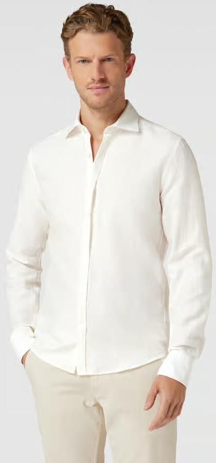 Eterna Slim fit premium shirt met premium linnen model 'Kent' - Foto 8