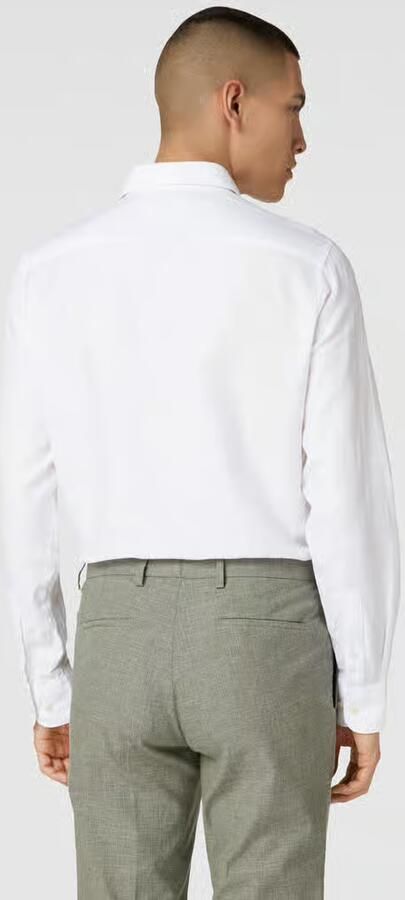Eterna Slim fit premium smokingoverhemd met linnen - Foto 7