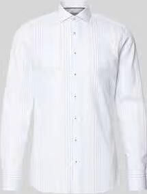Eterna Slim fit zakelijk hemd van katoen met haaikraag