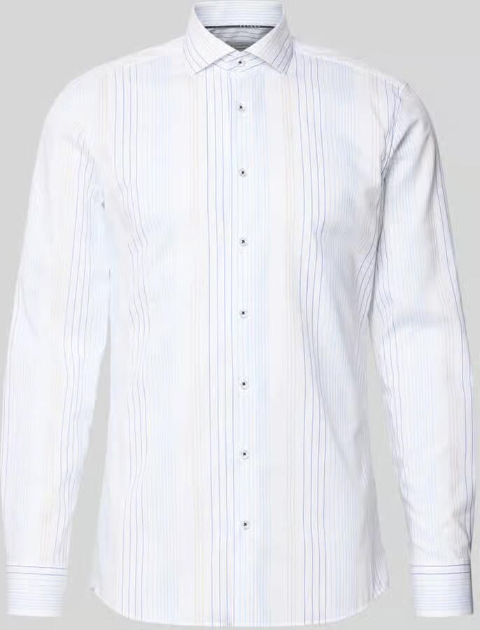 Eterna Slim fit zakelijk hemd van katoen met haaikraag - Foto 2
