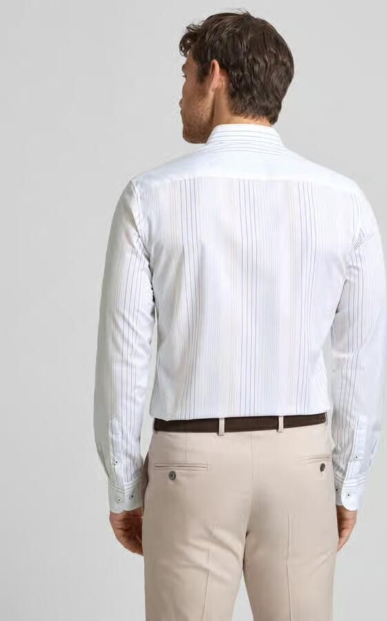 Eterna Slim fit zakelijk hemd van katoen met haaikraag - Foto 2