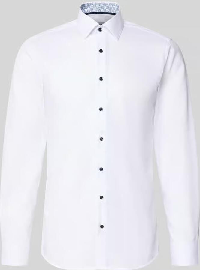 Eterna slim fit zakelijk hemd van katoen met kentkraag - Foto 2