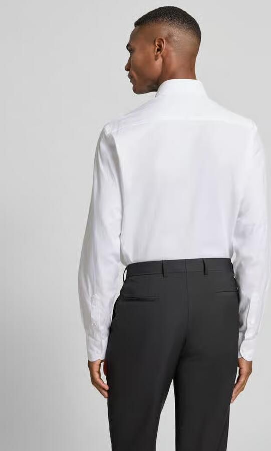 Eterna Slim fit zakelijk overhemd met kentkraag