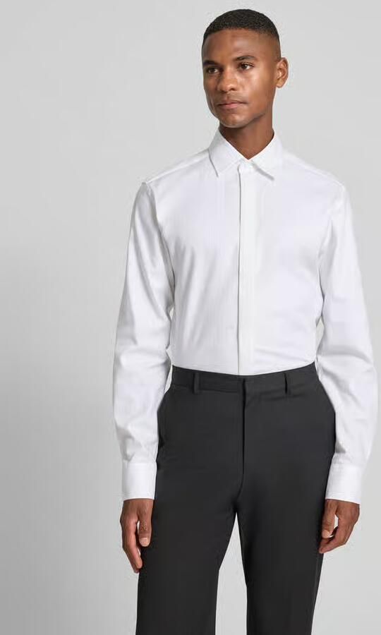 Eterna Slim fit zakelijk overhemd met kentkraag - Foto 2