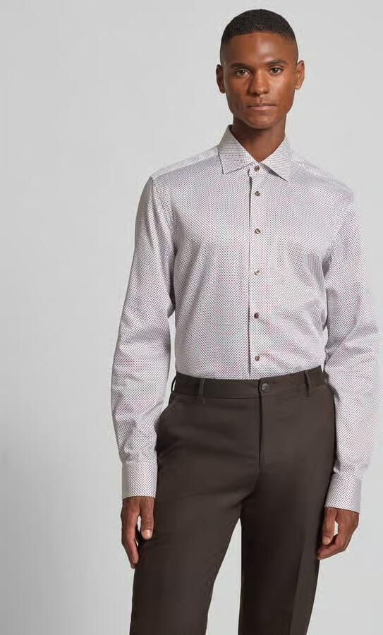 Eterna Slim fit zakelijk overhemd met kentkraag - Foto 2