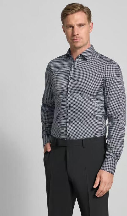 Eterna Slim fit zakelijk overhemd met kentkraag - Foto 2