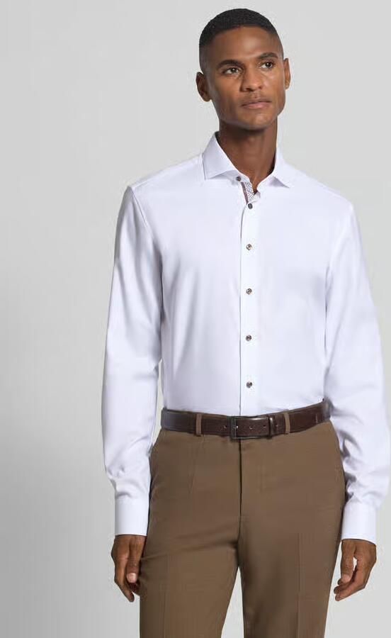 Eterna Slim fit zakelijk overhemd met knoopsluiting - Foto 2