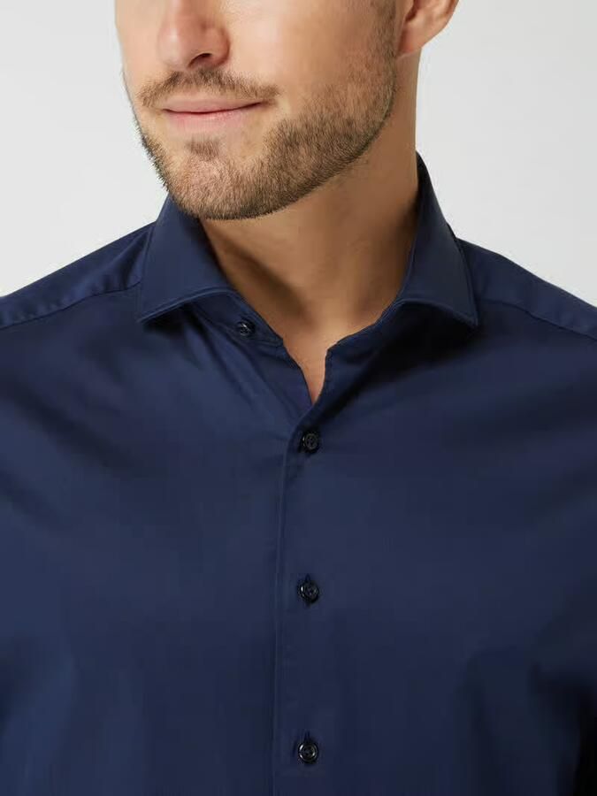 Eterna Overhemd met lange mouwen Slim fit NON IRON (strijkvrij)
