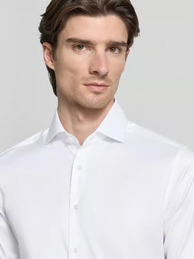Eterna Overhemd met lange mouwen Slim fit NON IRON (strijkvrij)