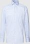 Eterna business overhemd normale fit lichtblauw wit gestreept katoen - Thumbnail 1