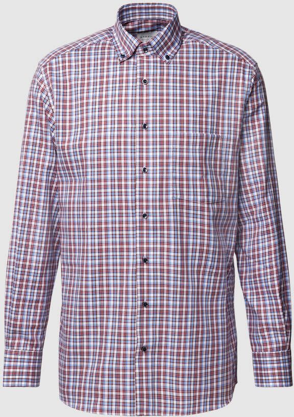 Eterna Regular fit zakelijk overhemd met button-downkraag