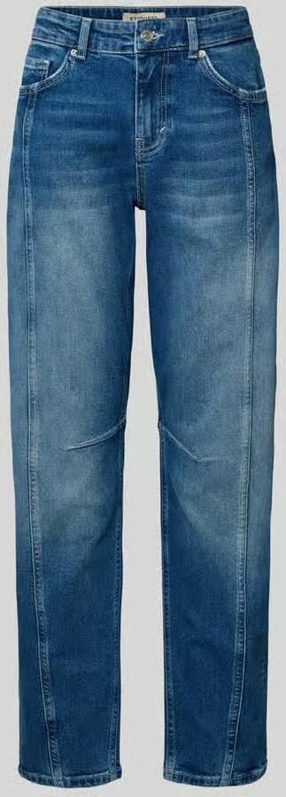 ETIQUETT ESSENTIALS Mom fit jeans met siernaden model 'Sister' - Foto 3