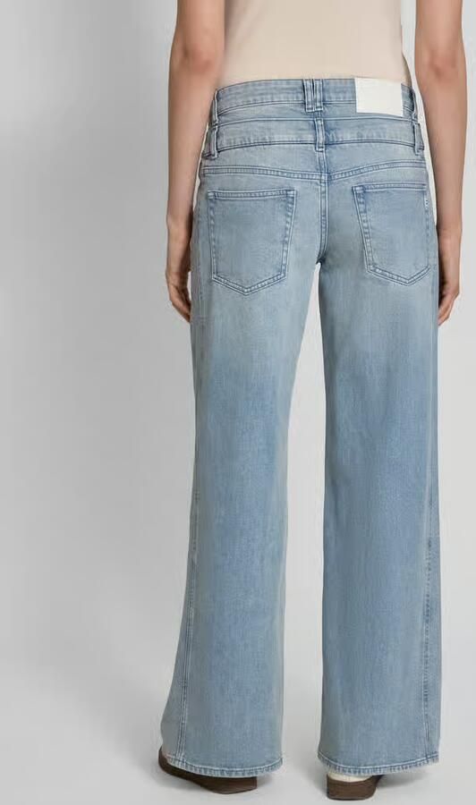 ETIQUETT ESSENTIALS Wide leg jeans in dubbellaagse look model 'Dancer'