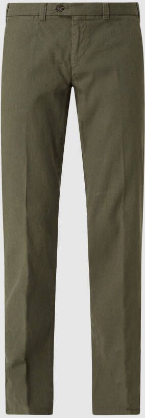 Eurex By Brax Regular fit chino van linnenmix model 'Paul'