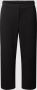 EVOKED VILA cropped straight fit pantalon VILOAN van gerecycled polyester zwart - Thumbnail 2
