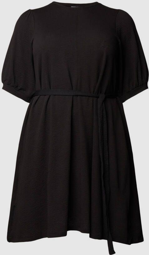 Evoked Vila Knielange PLUS SIZE jurk met ronde hals model 'DIANAN'