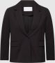 EVOKED VILA aansluitende blazer VILOAN van gerecycled polyester zwart - Thumbnail 2