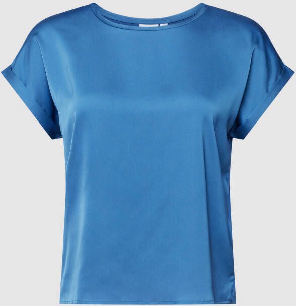 Evoked Vila PLUS SIZE T-shirt met ronde hals model 'ELLETTE'