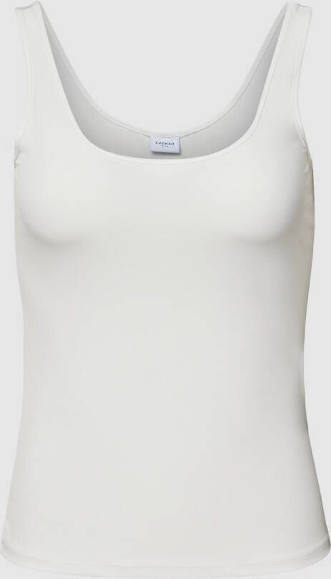Evoked Vila PLUS SIZE tanktop met ronde hals model 'Jenni'