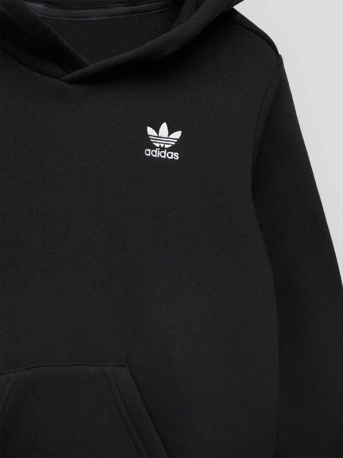 Adidas Originals Adicolor fleece hoodie zwart wit Sweater Logo 164