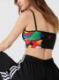 Adidas Zwarte Crop Top met Iconische Details Black Dames - Thumbnail 4