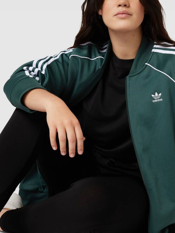 Adidas Originals Plus SIZE sweatjack met labelstitching